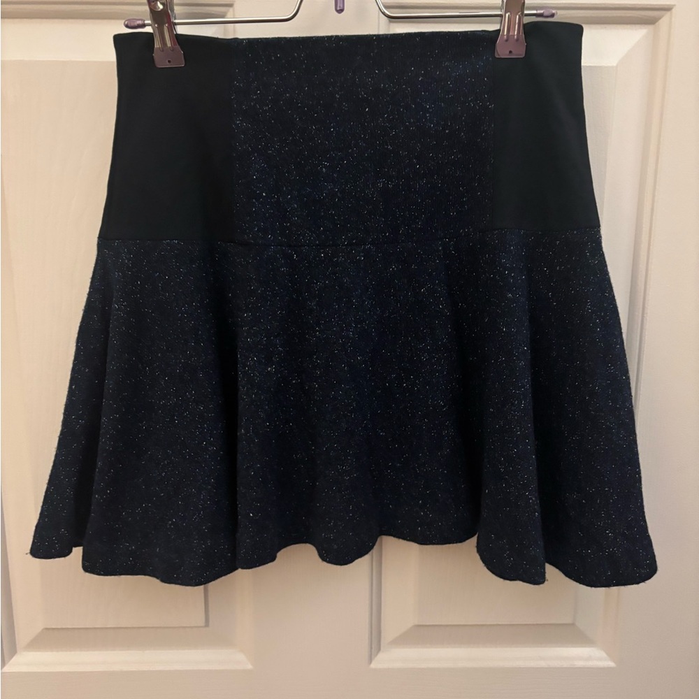 Alice + Olivia and Blue Wool Blend Skirt Size 6 NWT